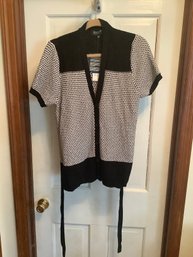 New Jones New York Knit Shirt With Belt