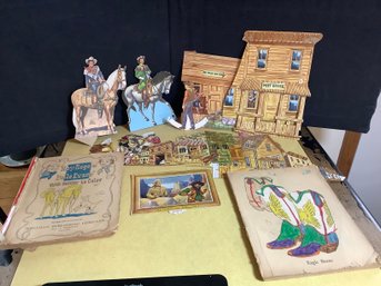 Vintage Roy Rogers And Dale Evans Town And Coloring Books