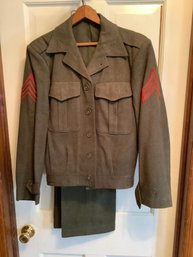 Vintage Military Jacket And Pants