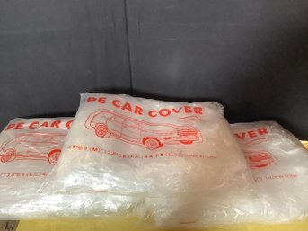 3 PLASTIC Car Covers
