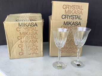 NEW-7 Mikasa Crystal Innovation Goblets