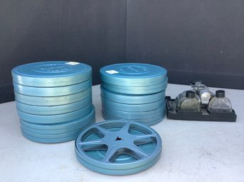 8 MM Reels, Storage Cans & Film Splicer