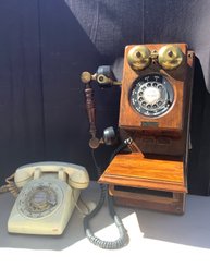 Converted Wall Phone & Desk Phone