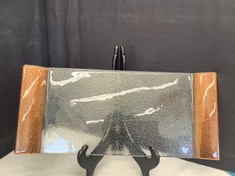 Modern Glass Hors Doeuvres Tray