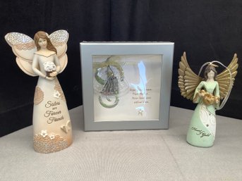 Angels Light Your Way & Hope, Love, Dream Pin In Gift Box-3 PCs