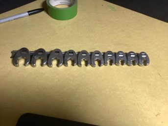 Metric Crows Foot / Flare Nut 10 Piece Wrench Set