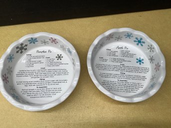 Individual Temptations Pie Plates W/ Recipes