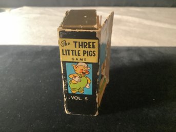 1946 The Three Little Pig Game Vol. 5-80 Yrs Old-Made In The USA