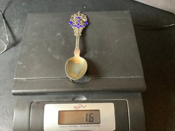 Sterling Silver A Michelsen Enameled Spoon Lot 1