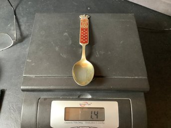 Sterling Silver A Michelsen Enameled Spoon Lot 3
