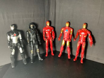 5 Marvel Action Figurines
