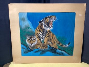 Vintage Japanese Colorful Painting On Silk Lot 3