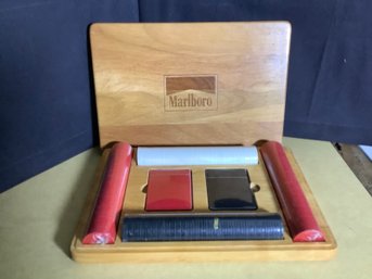 Vintage New Marlboro Poker Chip Set With 2 Decks Of Cards