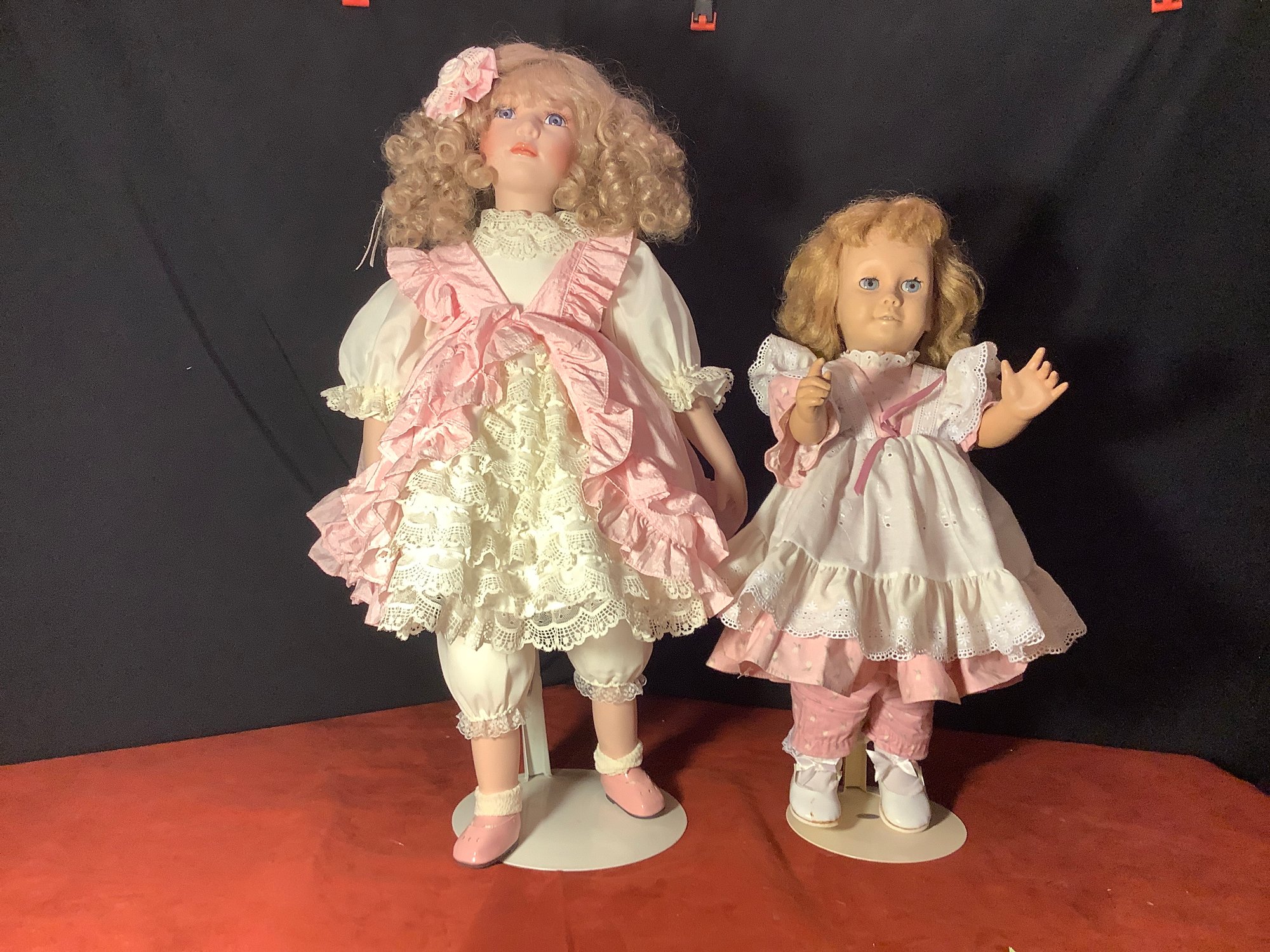 Chatty Cathy Doll Porcelain 26 Doll With Dress, Petticoats
