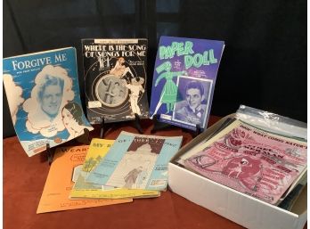 An Assortment Of Sheet Music-Great Colorful Covers