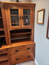 Mission Style Office Cabinet Bookcase Storage - Cabinets & Drawers 34' X 18' X 76'H