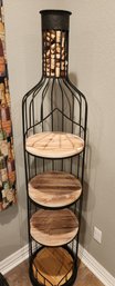 Unique Bottle-shaped Shelving, Shelf, With Room For Corks - 15' Diameter X 72'H