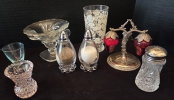 Mixed Lot S&P, Toothpick Holder, VTG Glass