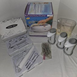 Spa Day: Paraffin Dip, New Spa Mani Pedi Set (Appears Unused)