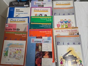 Piano Instruction Music Lesson Books - Mixed Publishers & Levels