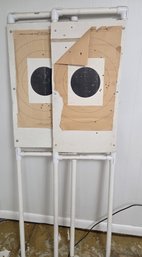Targets  On PVC Pipe Frames 16x69'H