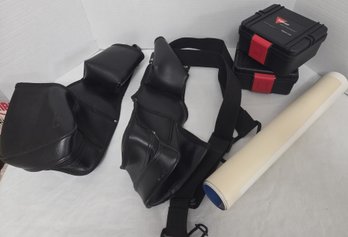 Leather Shoulder Holsters For Handguns, Empty Cases, Posters
