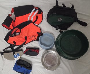 Dog Travel & Home Bowls, Fluorescent Vests Saddle Bag