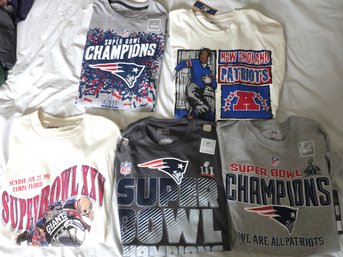 % New England Patriots Superbowl T-shirts, Most Still W/ Tags