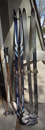 2 Pairs Skis-Kneissl & Karhu Touring Cross Country Skis, Heierling Bootsoots, Poles