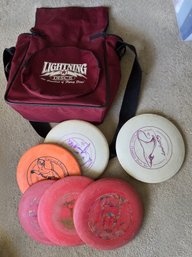 Disc Frisbee Golf Discs & Carrying Bag