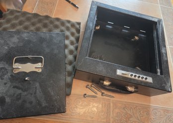 Pistol Buddy - Lockable Steel Box W/ Bolts For Wall Or Floor
