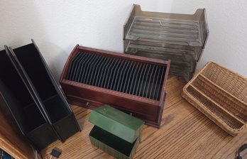 Desk Organizers, Box, Letter Holders