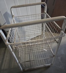 3-drawer White Wire Rack Style Pantry Closet Storage Organizer 21x18'