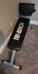 Tri-Bench Exercise Strength Fitness Equipment - Located In Basement
