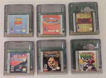 6 Video Games For Nintendo Game Boy Color Handheld Gaming System