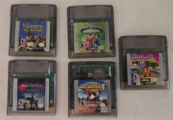 5 Video Games For Nintendo Game Boy Color Handheld Gaming System