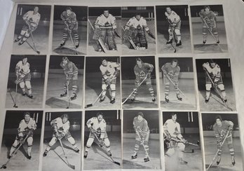 18 Postcard Size Photo Cards Prints Hockey NHL Players - Vintage Sports Ephemera