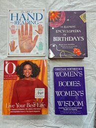 4 Unique Books - Birthdays, Palm Reading, Oprah, Women's Studies