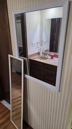 2 Mirrors - One Full Length & One Wall, Framed