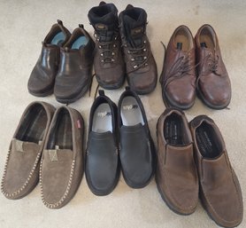 6 Pairs Men's Shoes & Boots - Mixed Brands Skechers Dockers Magnum Size 10.5 & 11
