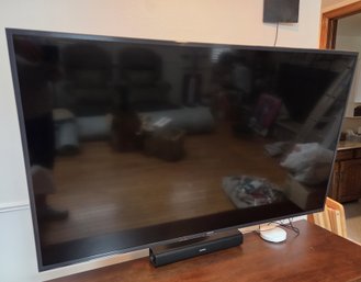 Samsung 55' TV W/ Bracket & Saiyin Sound Bar - Electronics Audio Video -tested For Power