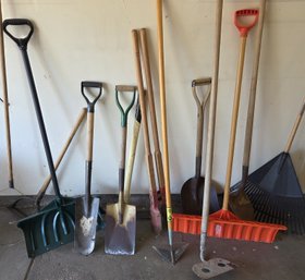 Lawn Garden Tools, Sledgehammer, Post Hole Digger, Snow Shovels Rakes - See Pics