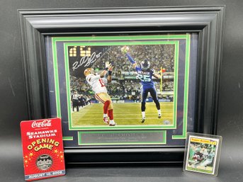 Signed Richard Sherman Photo And Other Seahawks Memorabilia