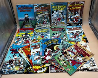 Large Lot Of Disneys Uncle Scrooge Adventures Comics