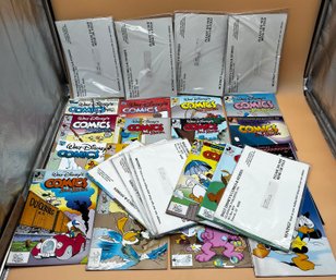 Large Lot Of Disneys Comics And Stories Comic Books