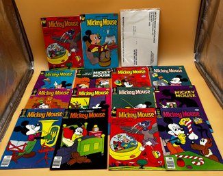 Lot Of Vintage Disneys Mickey Mouse Comic Books