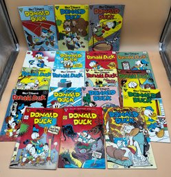 Large Lot Of Disneys Donald Duck Comic Books