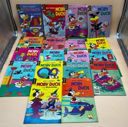 Large Lot Of Vintage Disneys Moby Duck Comic Books