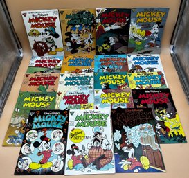 Large Lot Of Vintage Walt Disneys Mickey Mouse Comic Books