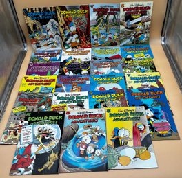 Large Lot Of Walt Disneys Donald Ducks Adventures Comic Books